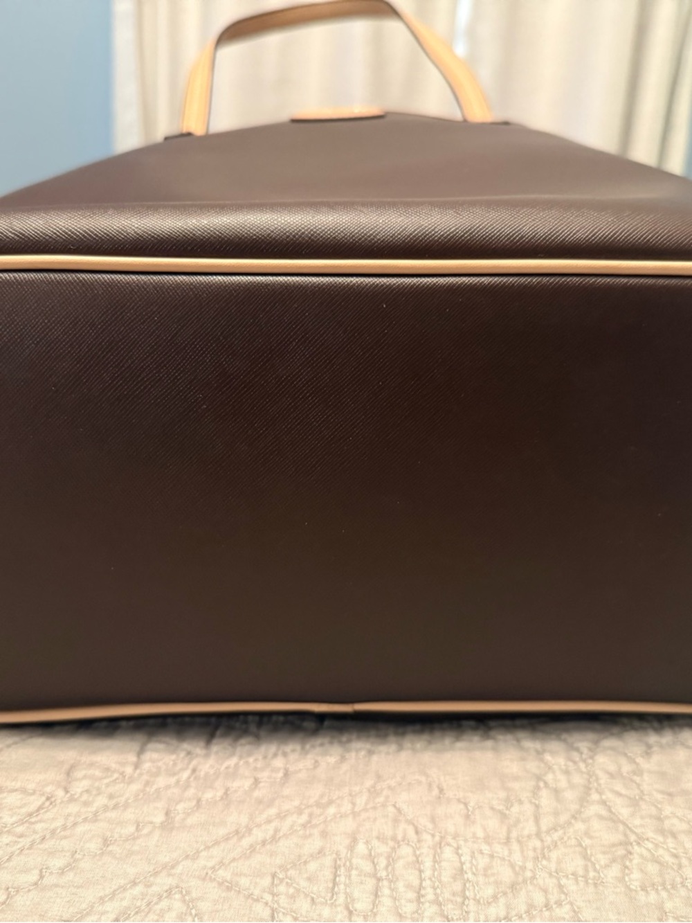 Like New Coach Dark Brown Tote with Tan Trim - Picture 8 of 13
